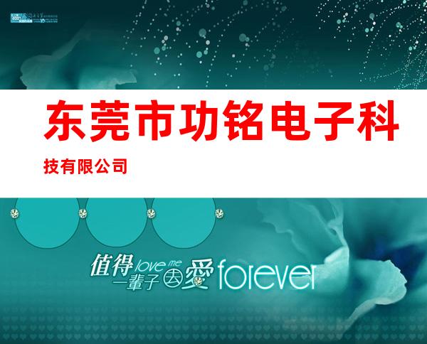 东莞市功铭电子科技有限公司