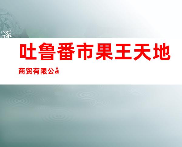 吐鲁番市果王天地商贸有限公司