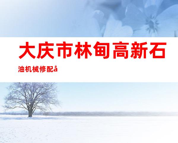 大庆市林甸高新石油机械修配厂