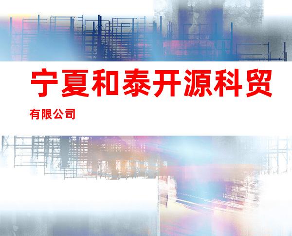 宁夏和泰开源科贸有限公司