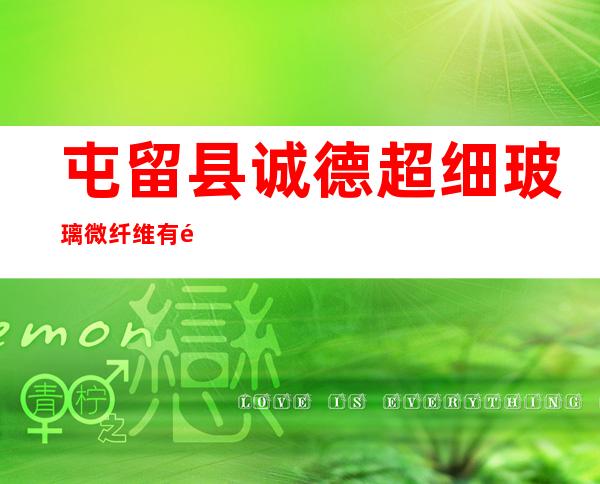 屯留县诚德超细玻璃微纤维有限公司