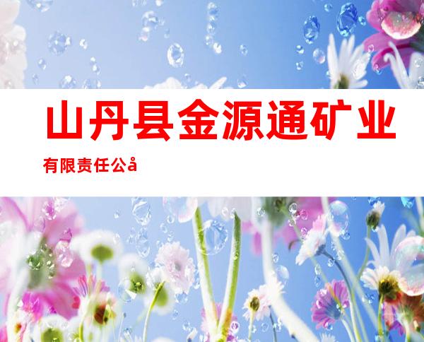 山丹县金源通矿业有限责任公司